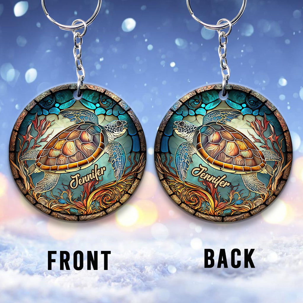 Love Turtles - Personalized Turtle Keychain