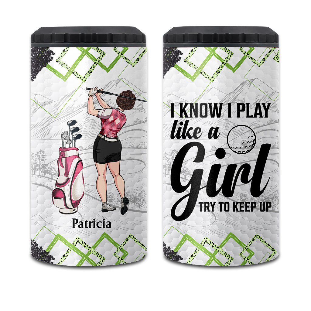 Golfunterricht – Golfgeschenk für sie, Freundin, Ehefrau, Tochter – Personalisierter Getränkekühler
