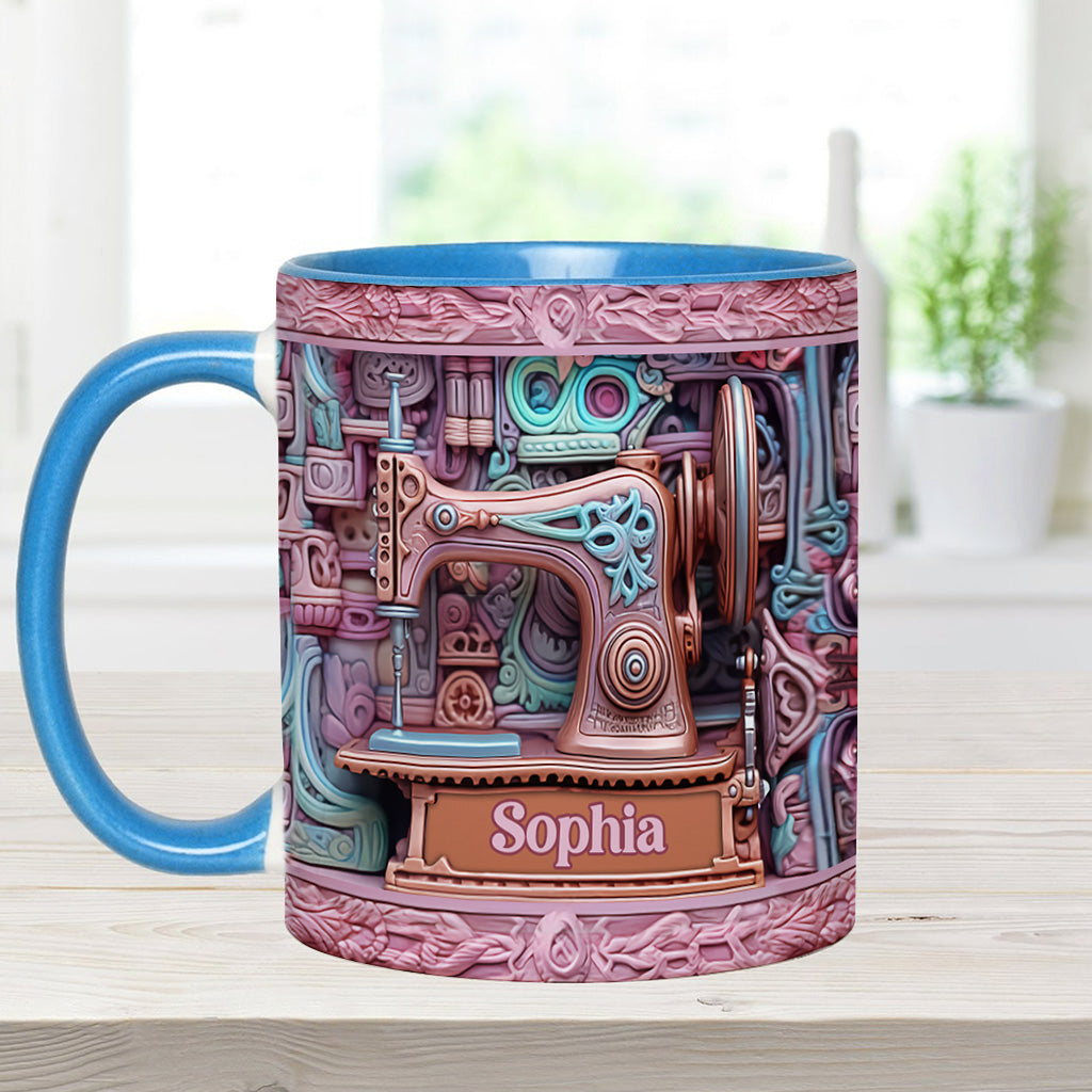 Love Sewing - Personalized Sewing Accent Mug