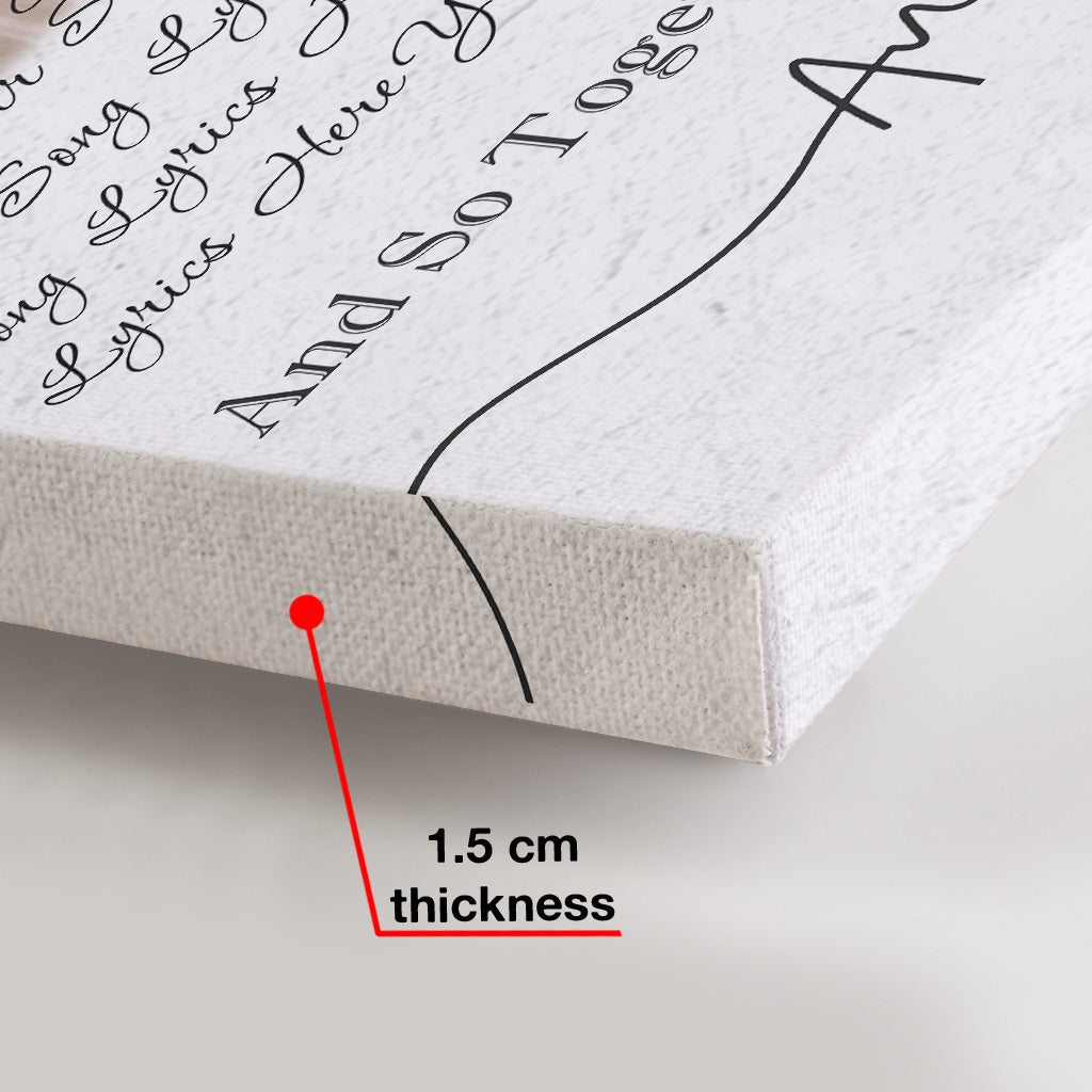 „Du und ich, wir schaffen das“ – Personalisierte Leinwand und Poster für Paare