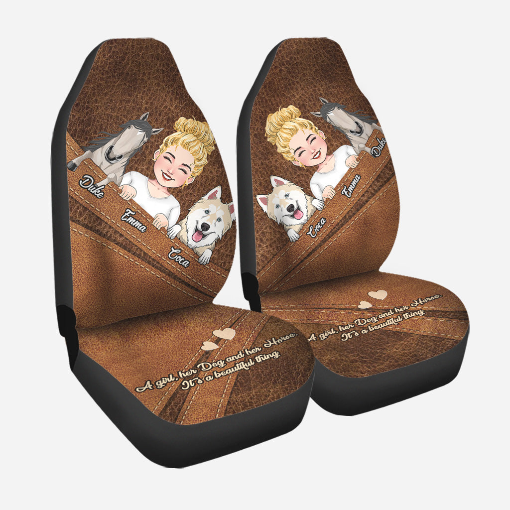 Was für eine schöne Sache – personalisierte Pferdesitzbezüge