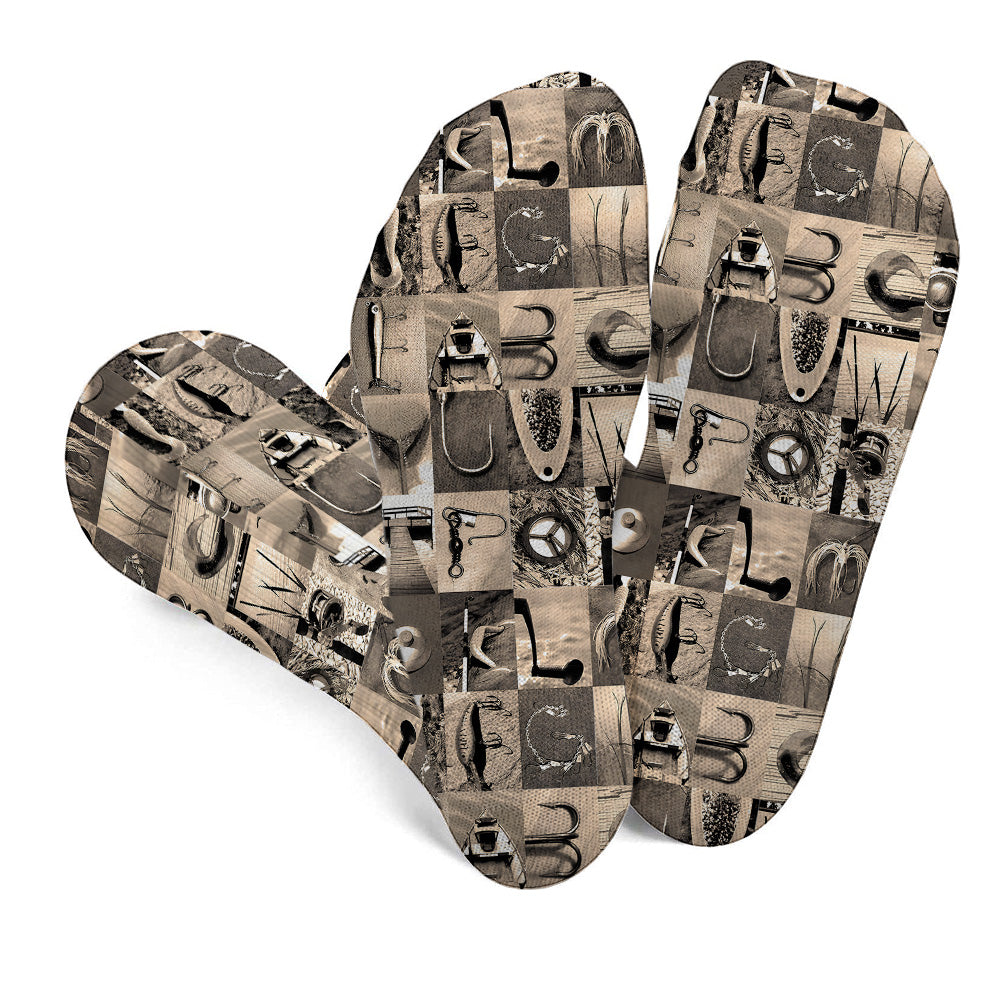 Vintage-Angelalphabet – personalisierte Angelsocken