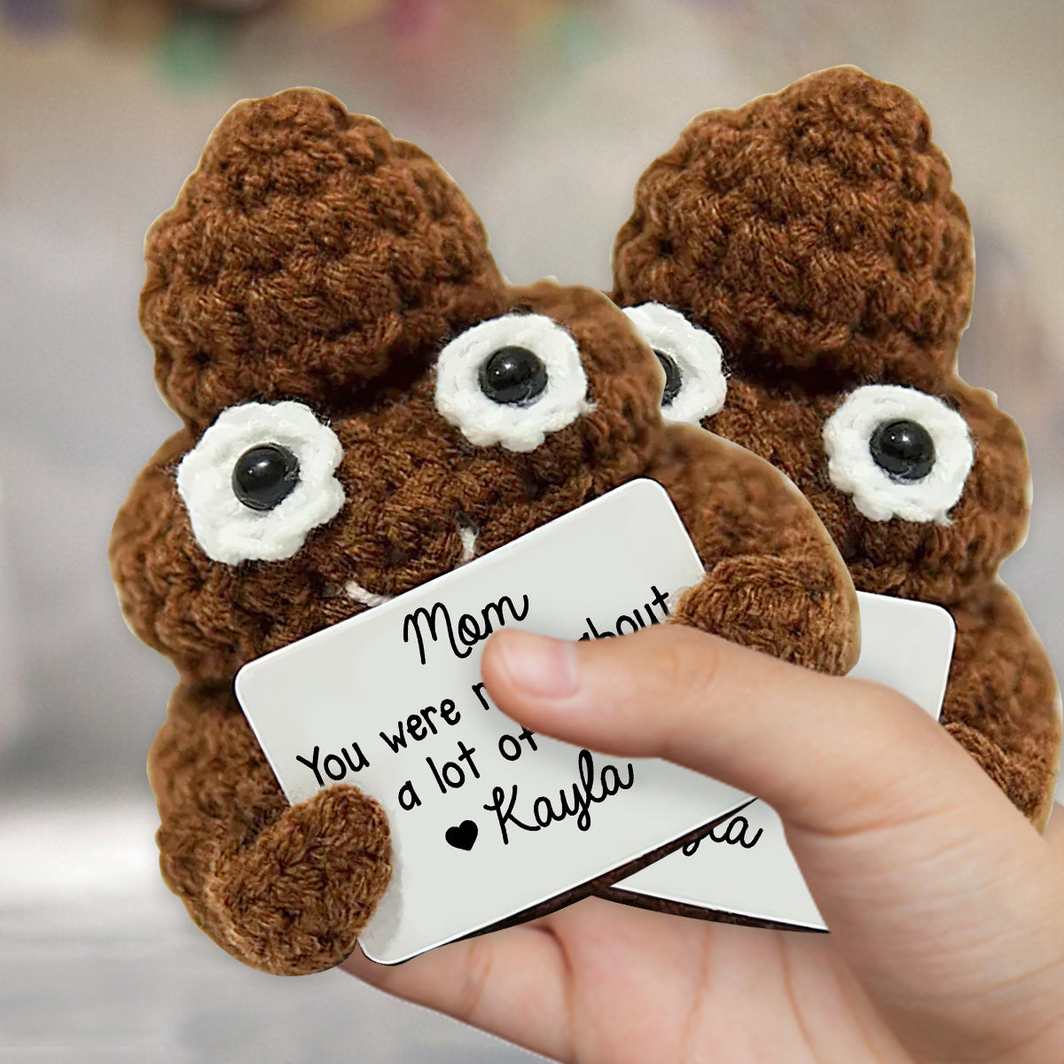 Mama, du hattest Recht – Personalisierte, handgestrickte Mutterfigur