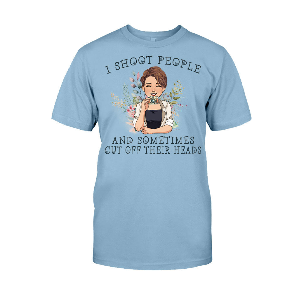 Ich fotografiere Menschen – Personalisiertes Fotografie-T-Shirt und Hoodie