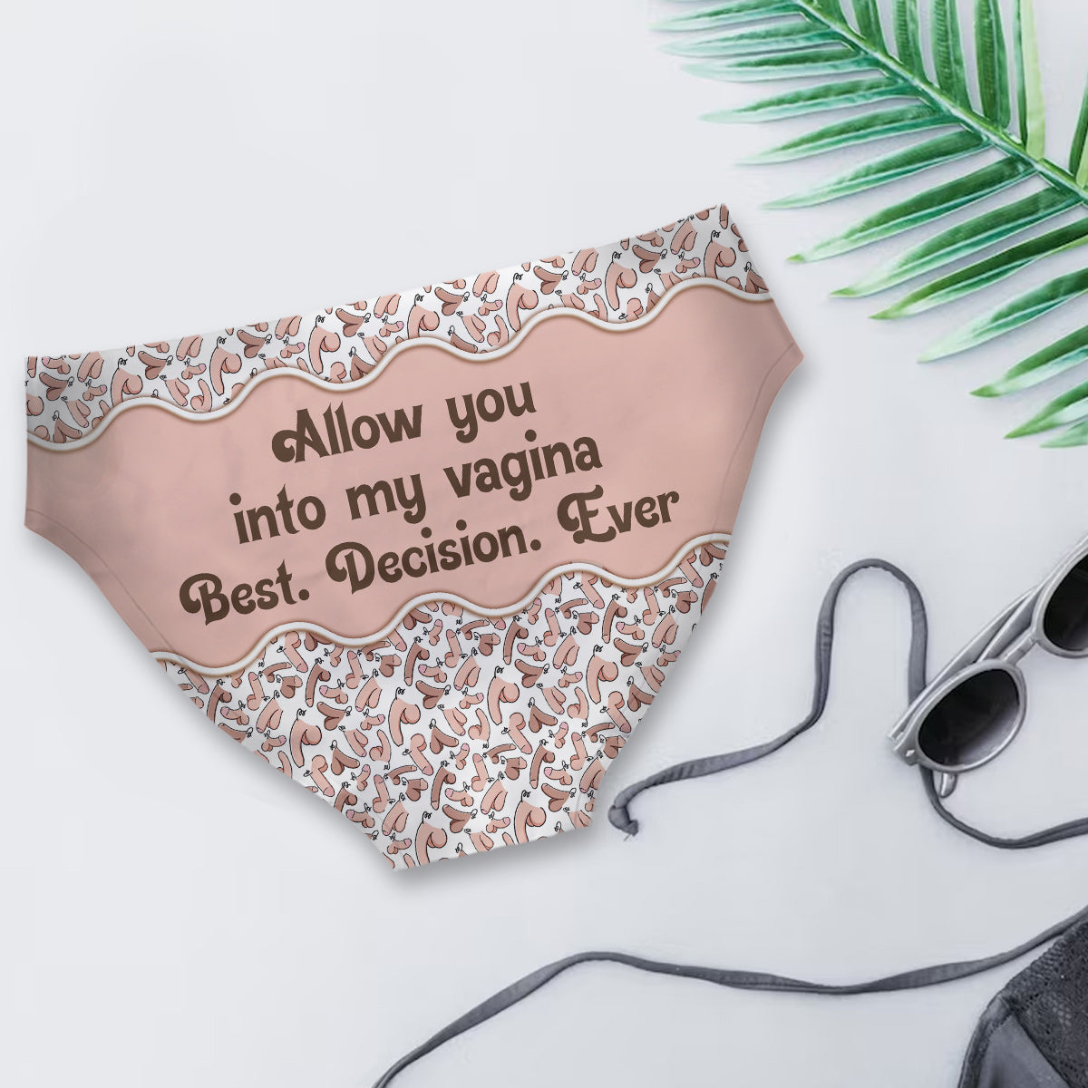 Best Decision Ever - Personalized Couple Women Briefs