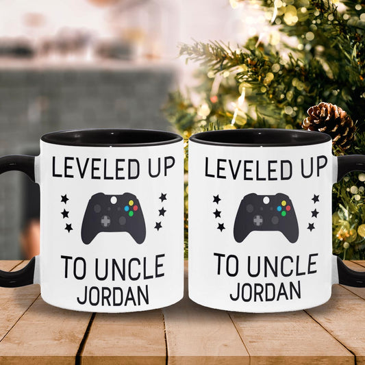 Jetzt Onkel – Personalisierte Tasse mit Onkel-Akzent