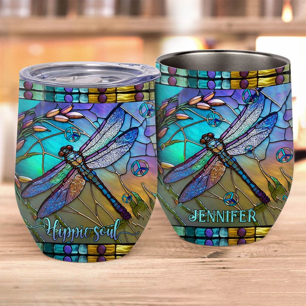 Hippie Soul – Personalisierter Hippie-Weinbecher