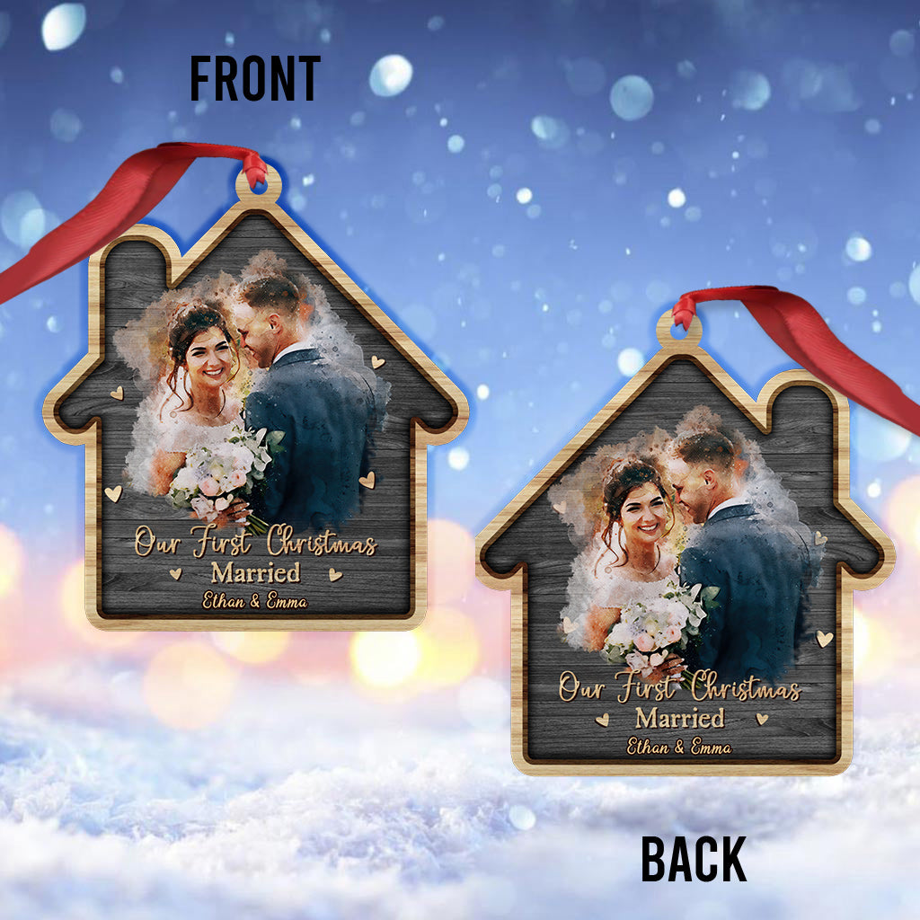 Unser erstes Weihnachten – personalisierter Weihnachtsschmuck für Ehepaare