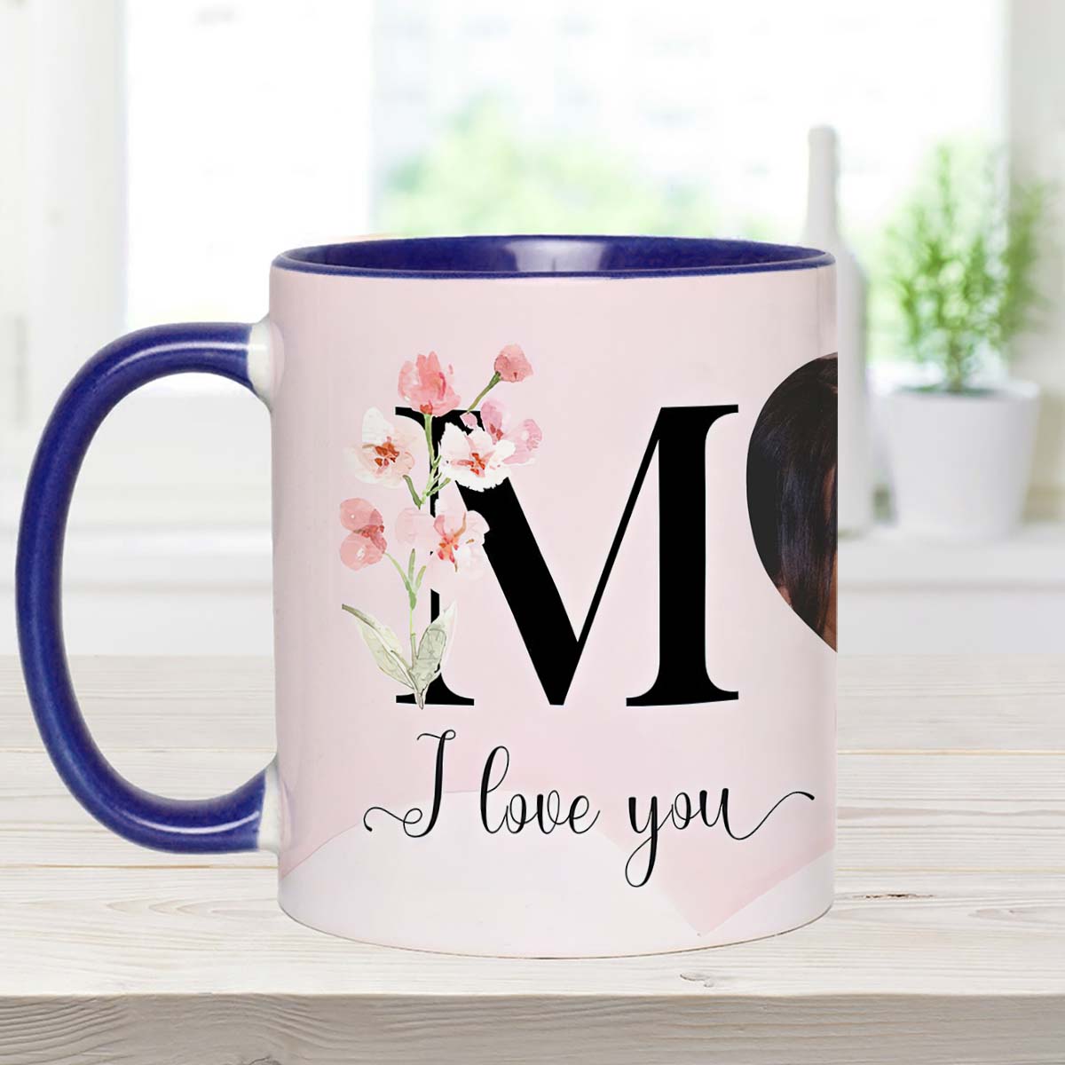 Ich liebe dich Mama - Personalisierte Tasse mit Muttermotiv