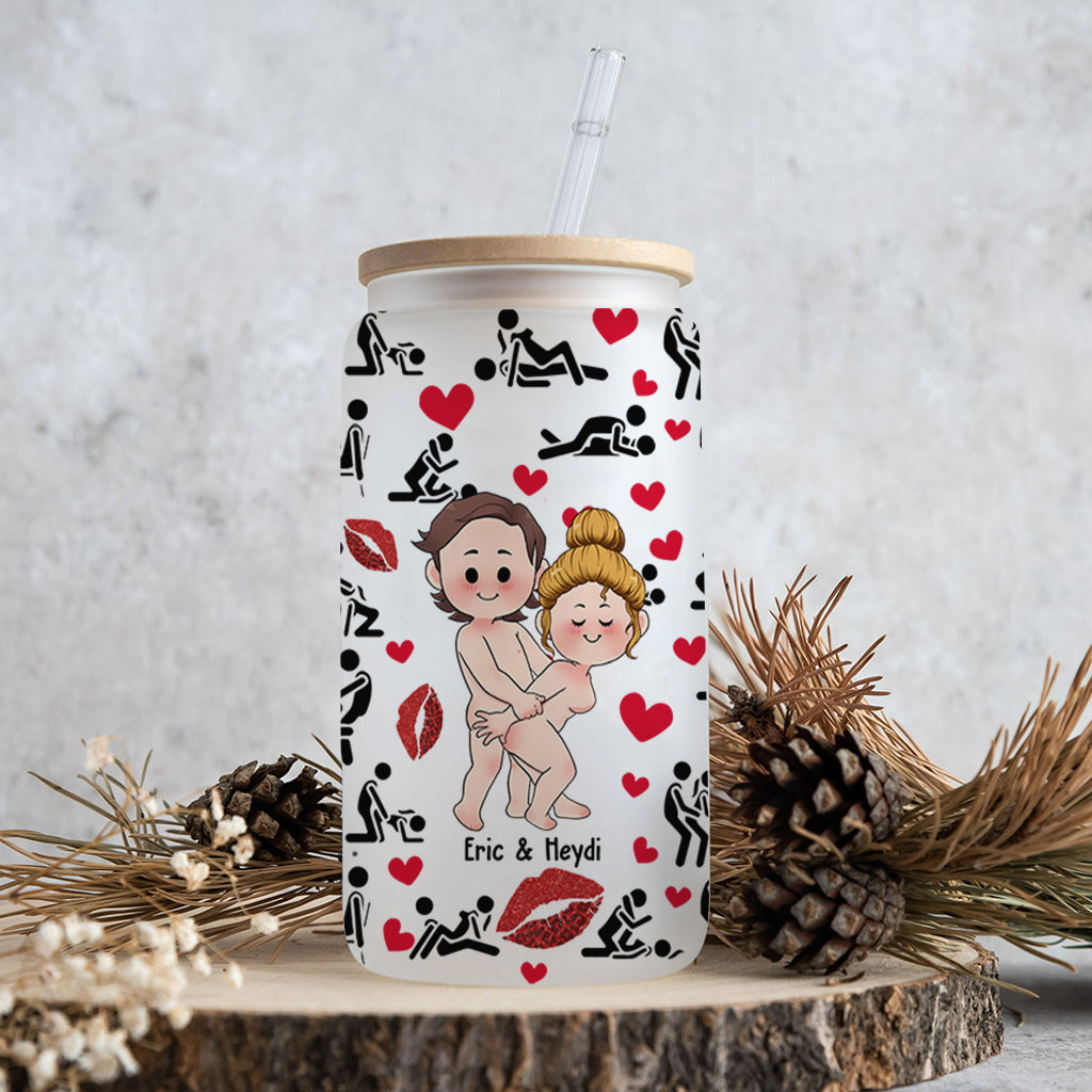 Ich liebe dich – personalisiertes Pärchen-Trinkglas