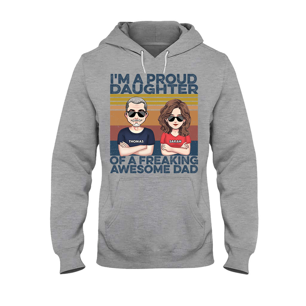 Wie der Vater, so der Sohn – Geschenk für Papa – Personalisiertes T-Shirt und Hoodie