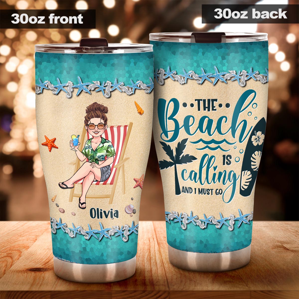 Life Is Better At The Beach - Personalized Sea Lover Tumbler