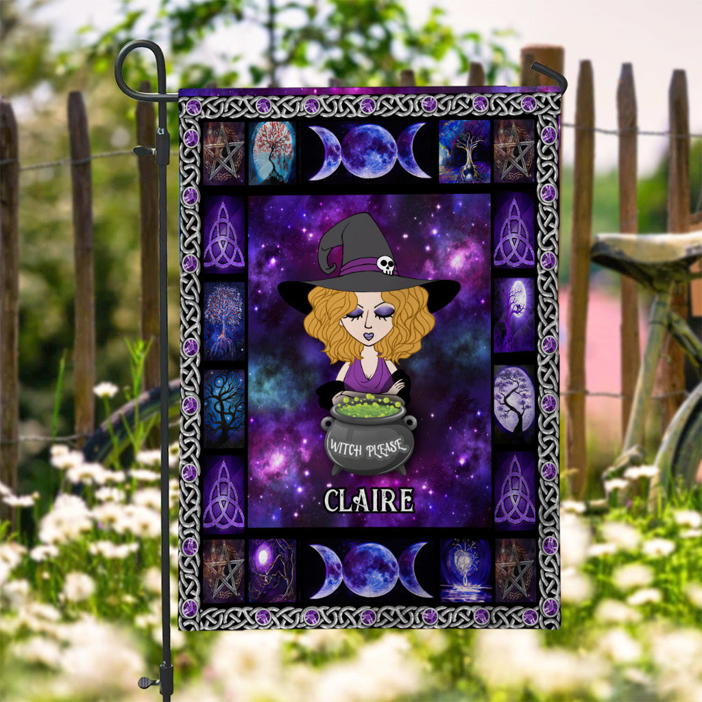 Witch Please - Personalized Witch Garden Flag