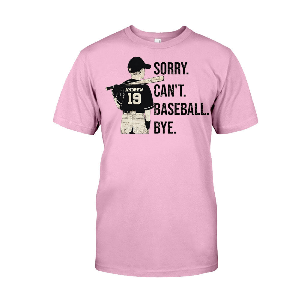 Sorry Can't Baseball Bye - Personalisiertes Baseball-T-Shirt und Hoodie