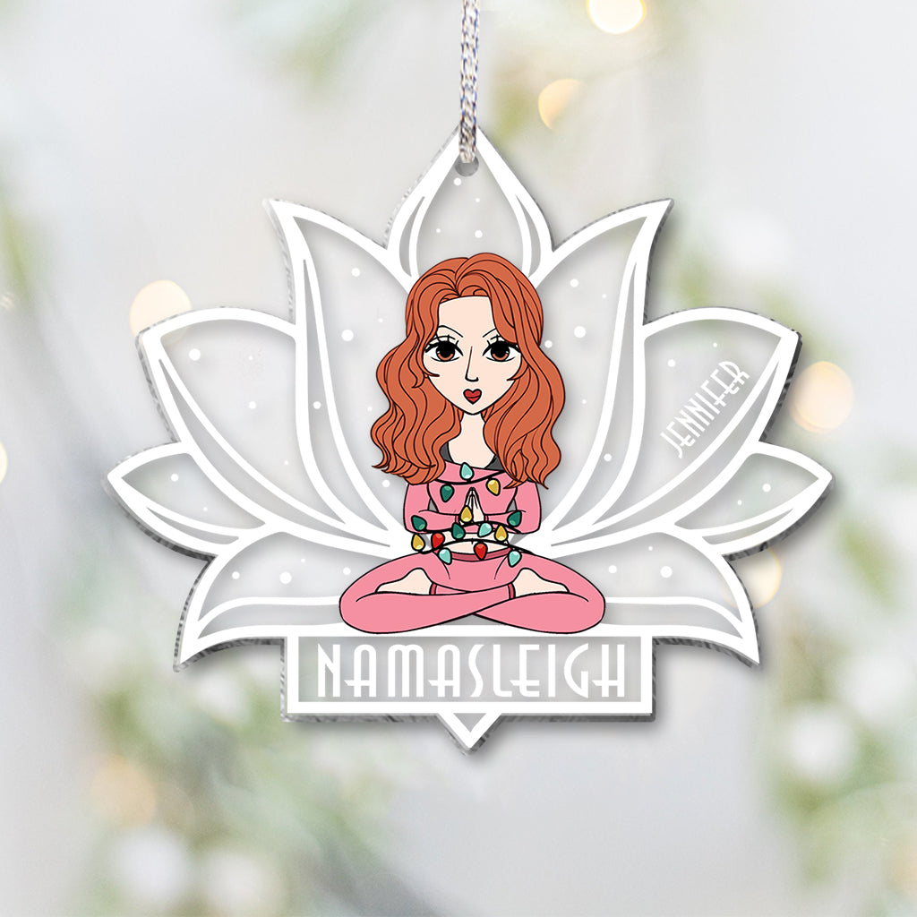 Namasleigh - Personalized Yoga Transparent Ornament