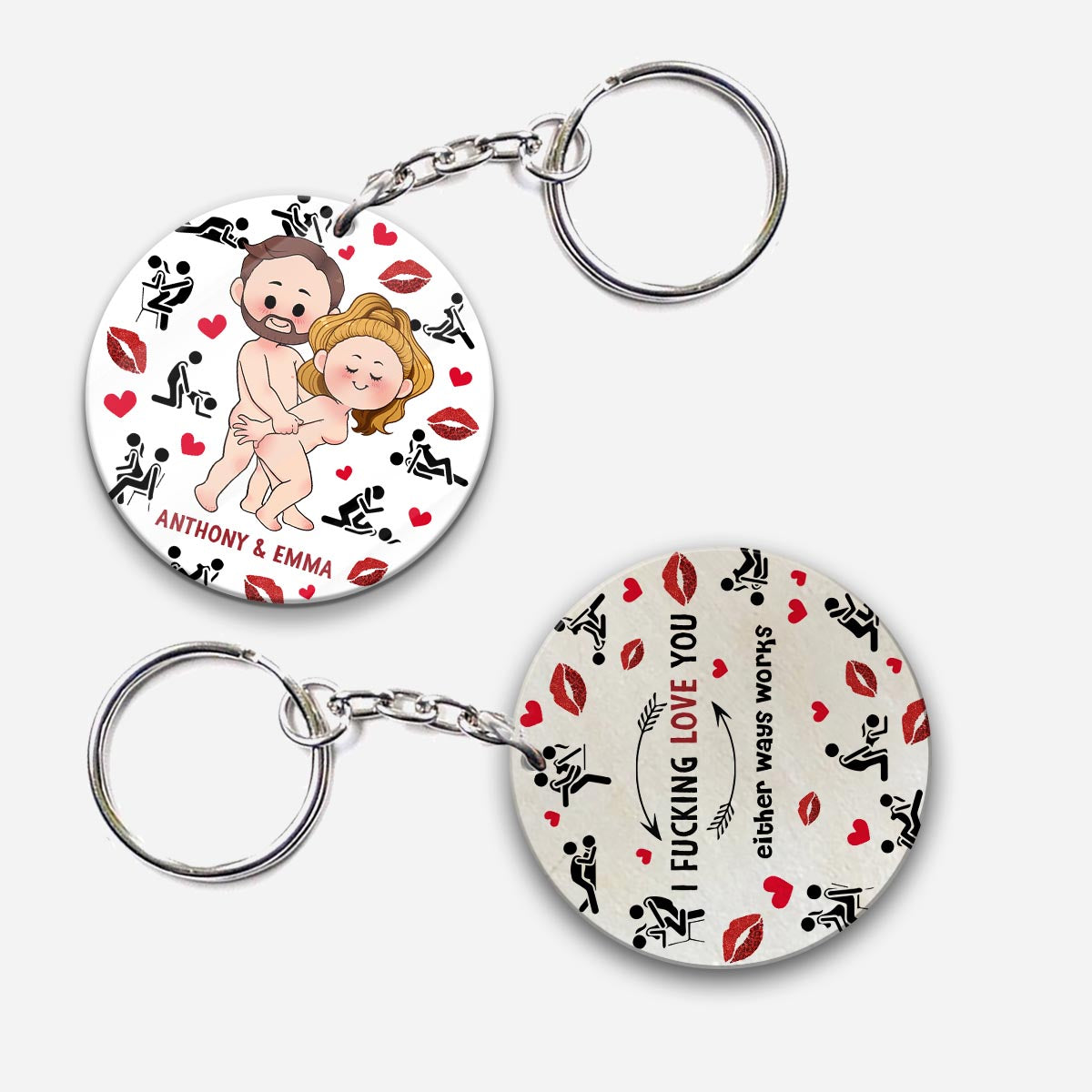 I Promise - Personalized Couple Keychain