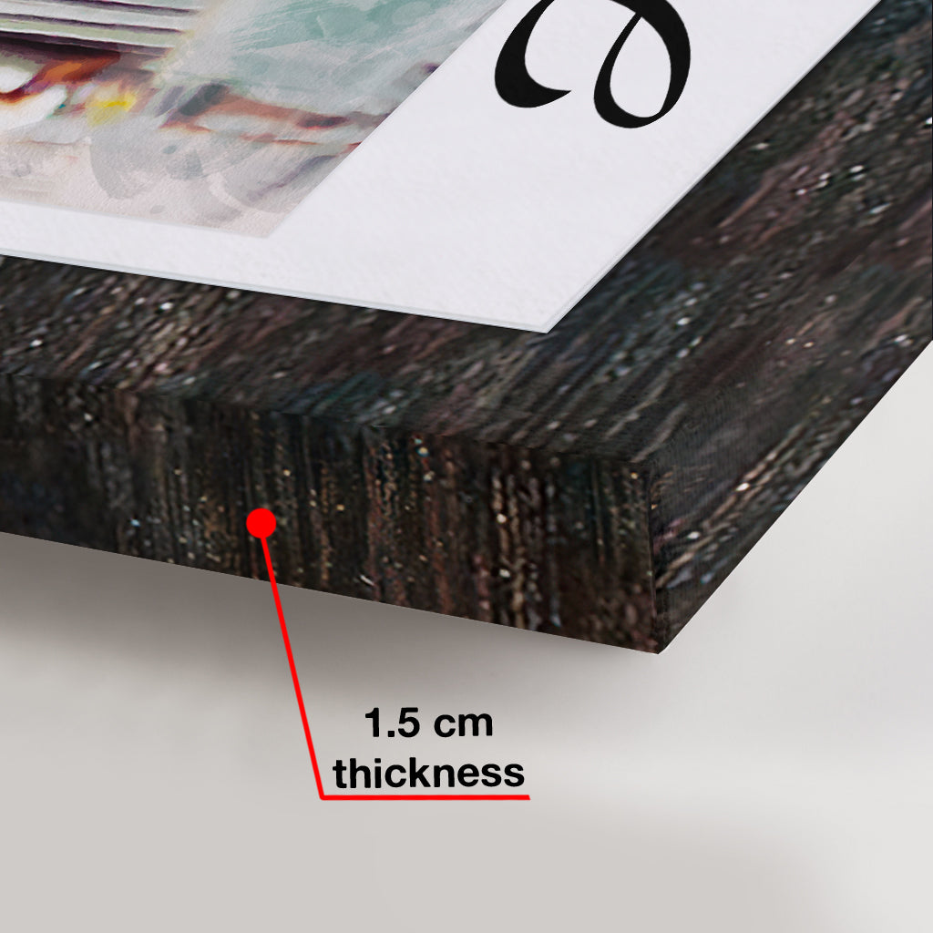 Gib niemals auf – Personalisierte Laufleinwand und Poster