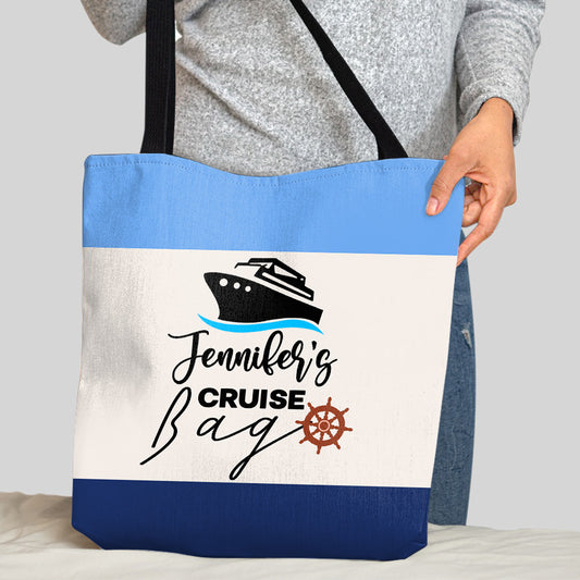Dreifarbige Kreuzfahrt-Tasche – Personalisierte Kreuzfahrttasche