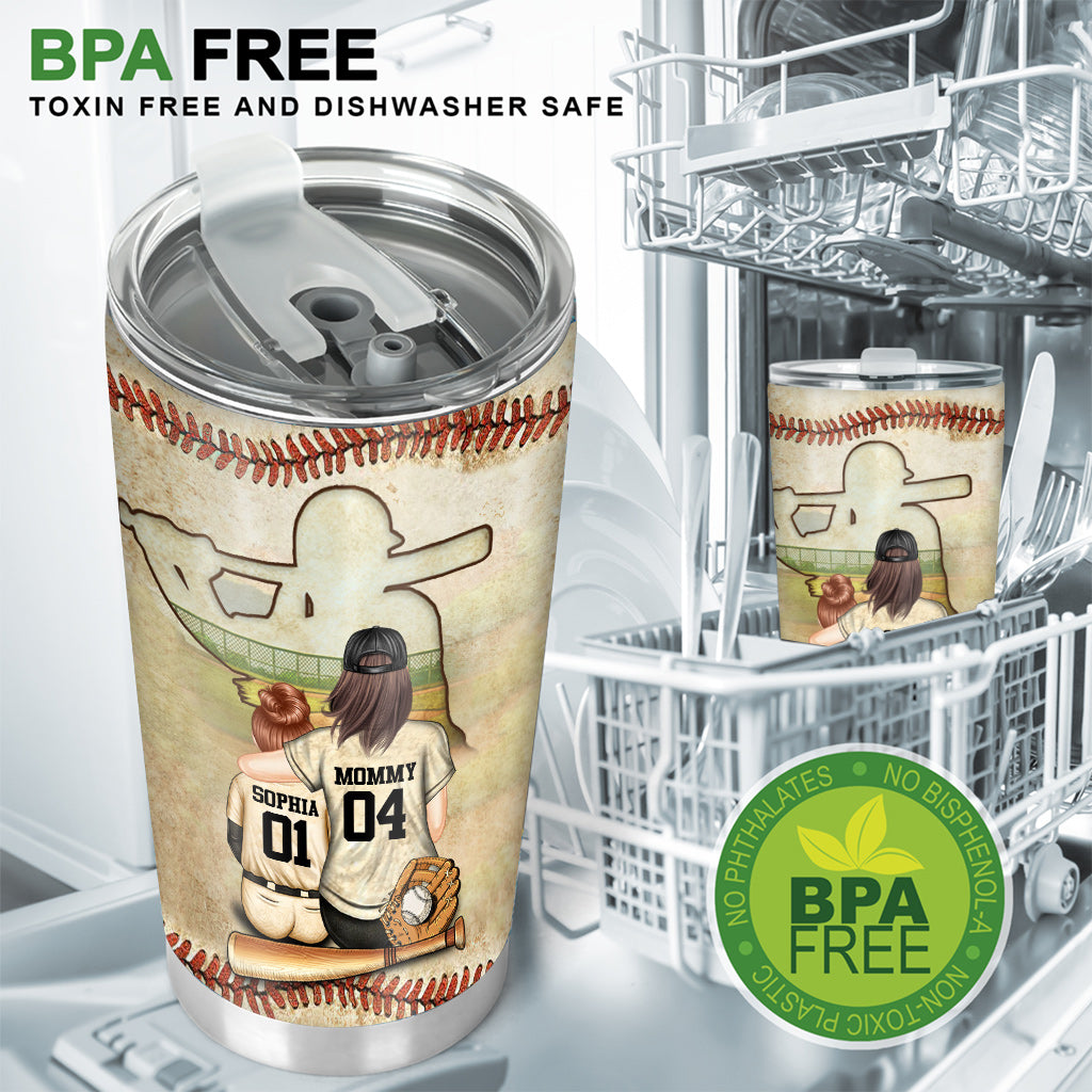 Softball Mom Believe - Personalized Softball Tumbler