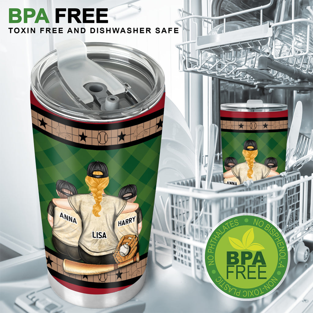 Mein Herz schlägt für dieses Spielfeld – personalisierter Baseball-Becher