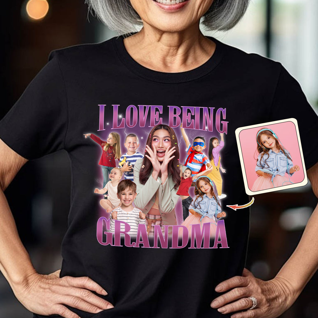 Ich liebe es, Oma/Nana/Mimi/Gigi zu sein... - Personalisiertes Oma-T-Shirt und Hoodie