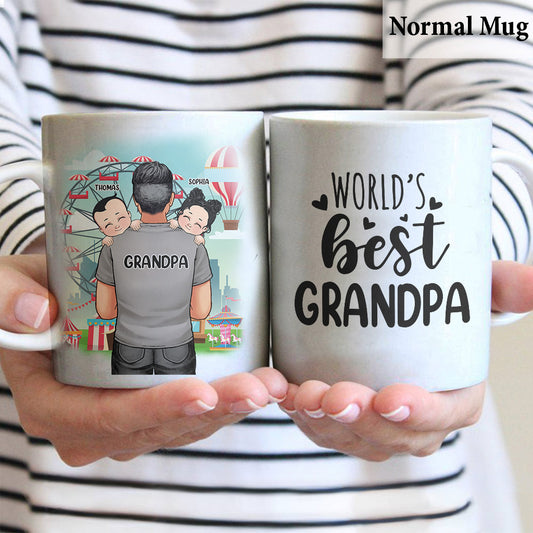 Bester Papa aller Zeiten – Geschenk für Papa, Opa, Onkel, Ehemann – Personalisierte Tasse