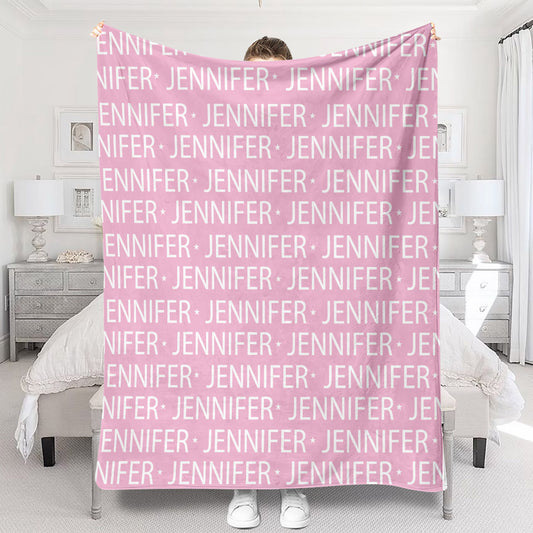 Individuelles Namensmuster – Personalisierte Decke für Stiefmütter