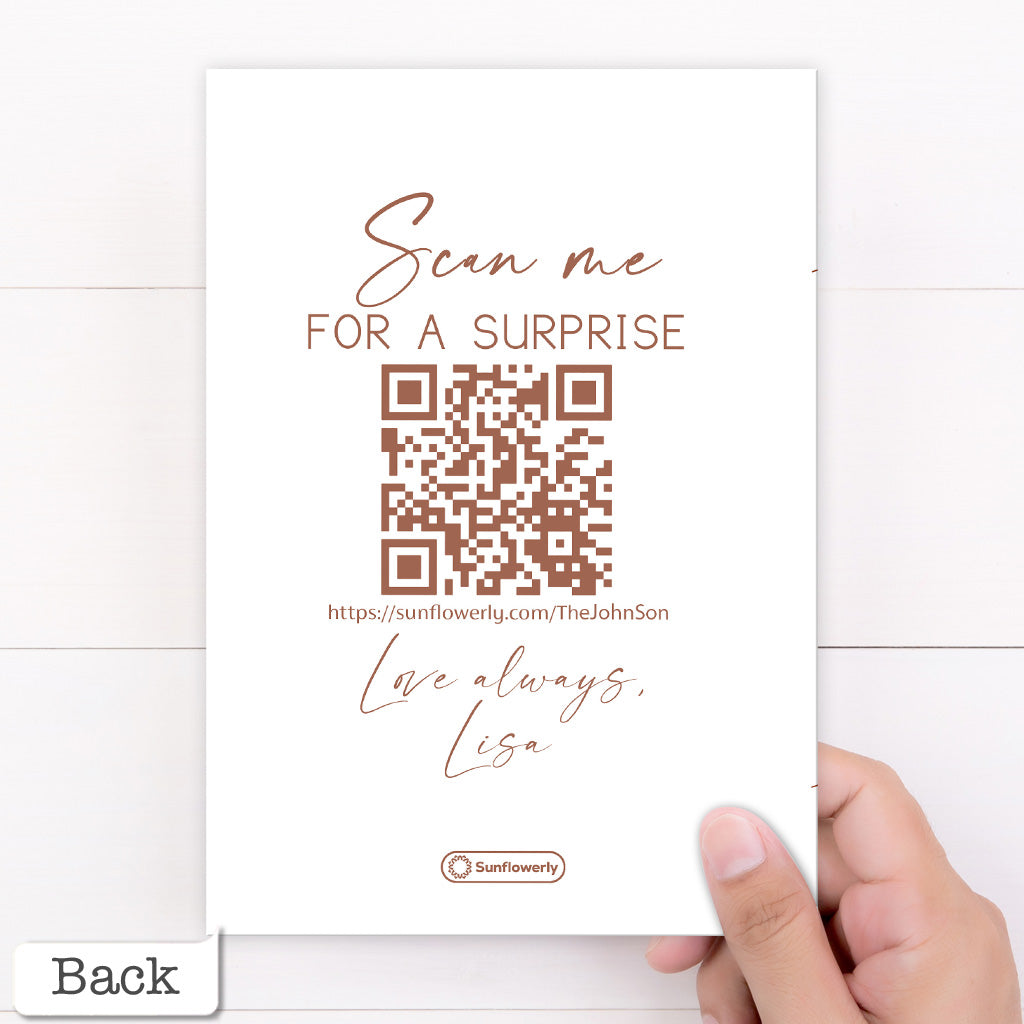 Frohe Feiertage Fotocollage - Personalisierte QR-Grußkarte