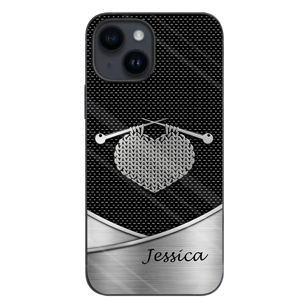 Love Knitting - Personalized Knitting Phone Case