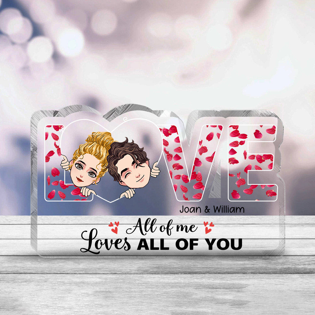 This Is Us – Geschenkidee für Paare (Ehemann, Ehefrau, Freund, Freundin, Hundeliebhaber) – Personalisierte Acrylplakette in individueller Form