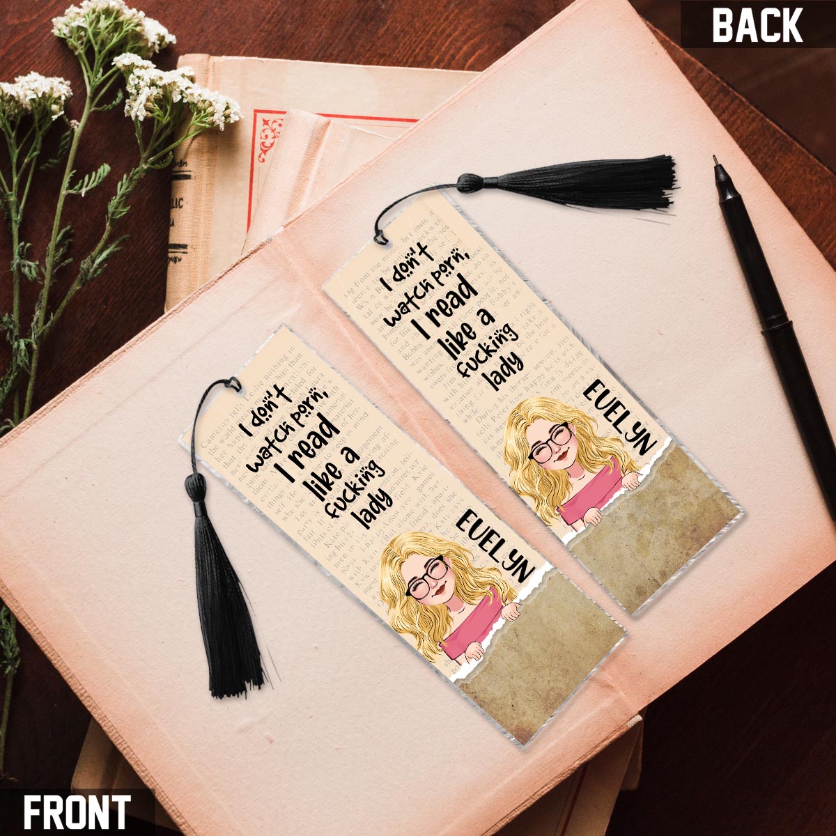 Ich schaue kein P - Personalisiertes Lesezeichen (beidseitig bedruckt)