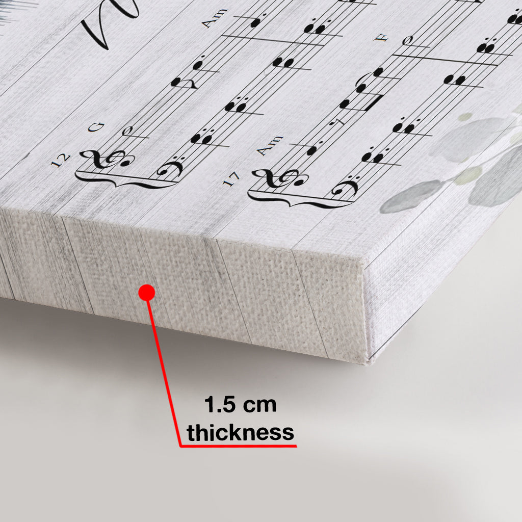 Ich liebe dich ganz – Personalisierte Leinwand und Poster für Ehepaare