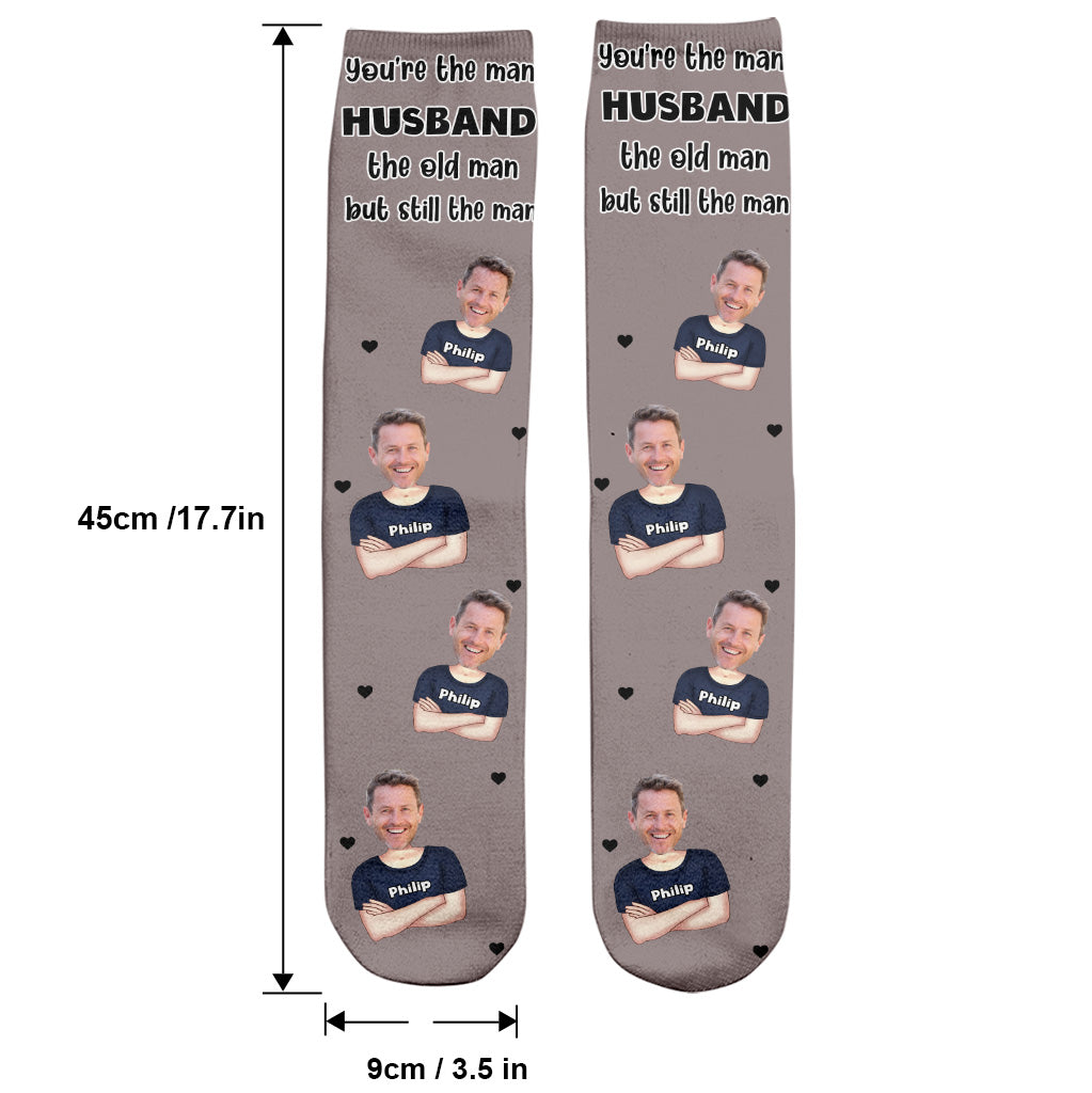 Du bist der Beste! – Geschenk für Papa, Opa, Onkel, Ehemann – Personalisierte Socken
