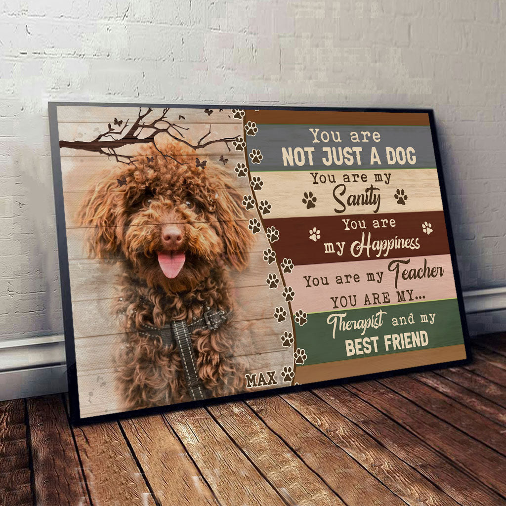 Beste Freunde – Personalisierte Hundeleinwand und Poster