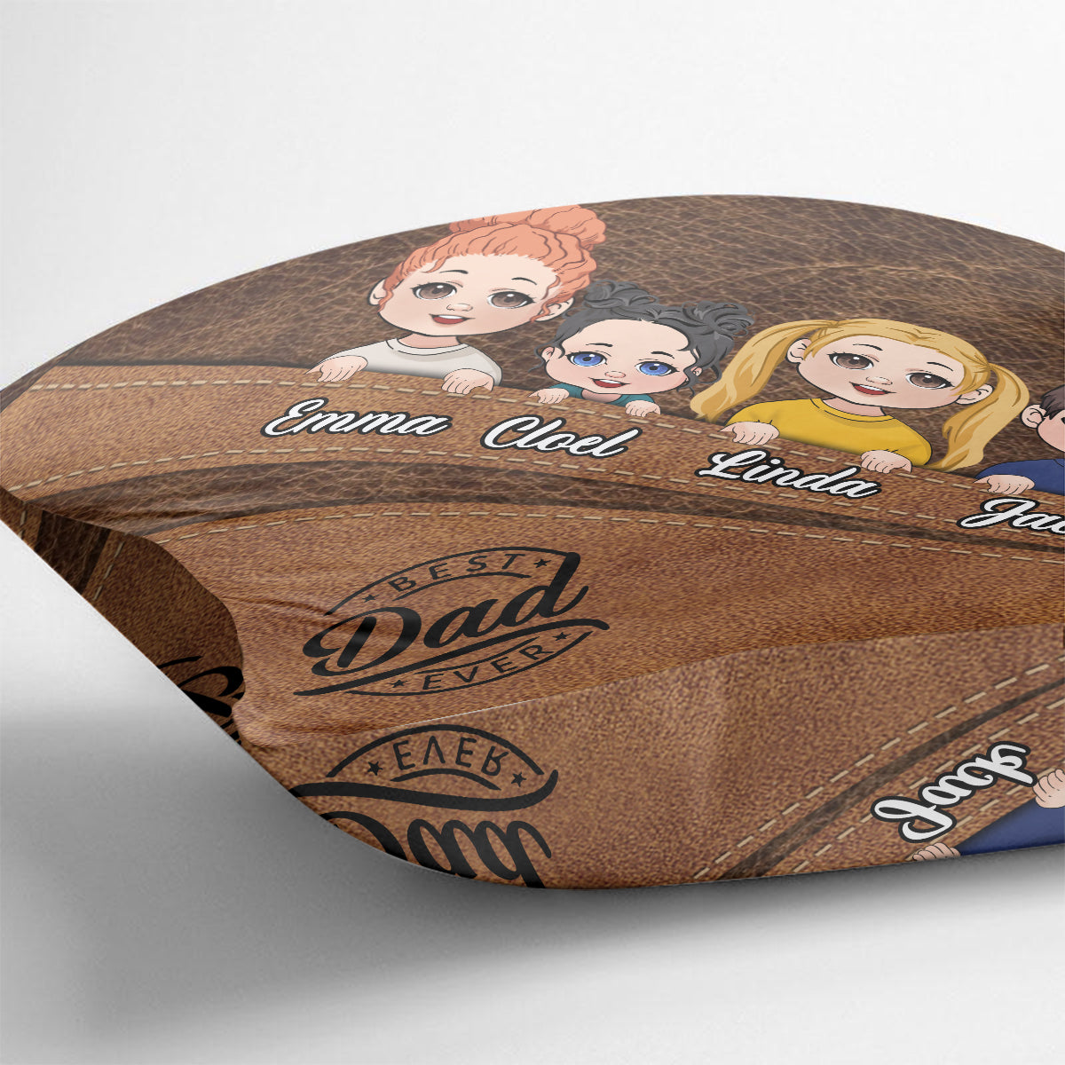 Bestes Papa/Oma/Opa/Mama aller Zeiten – Personalisiertes Vater-Kissen