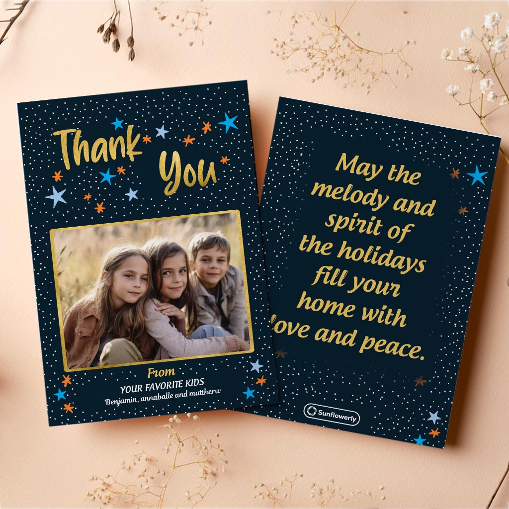 Danke / Alles Gute zum Geburtstag / Ich liebe dich - Personalisierte Grußkarte