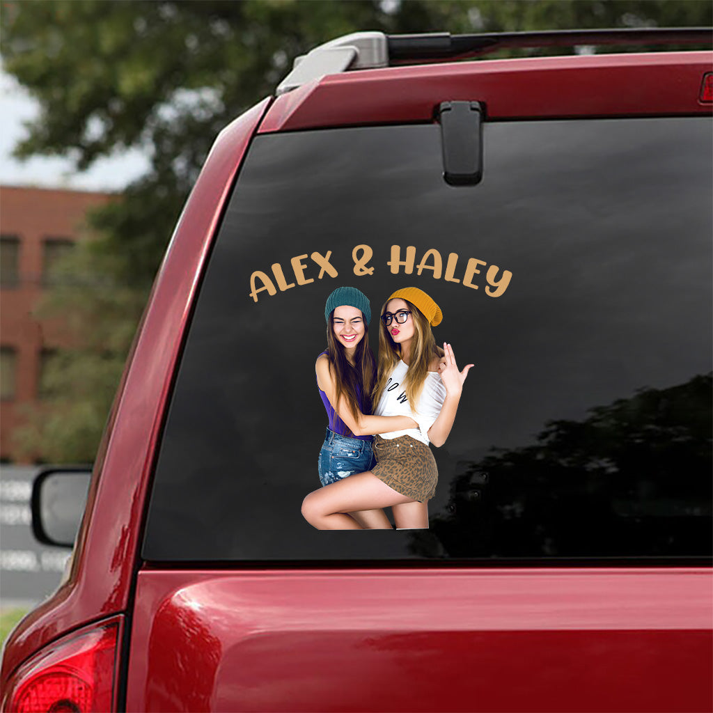 Beste Freundinnen – Personalisierter Aufkleber „Beste Freundin“, gestanzt