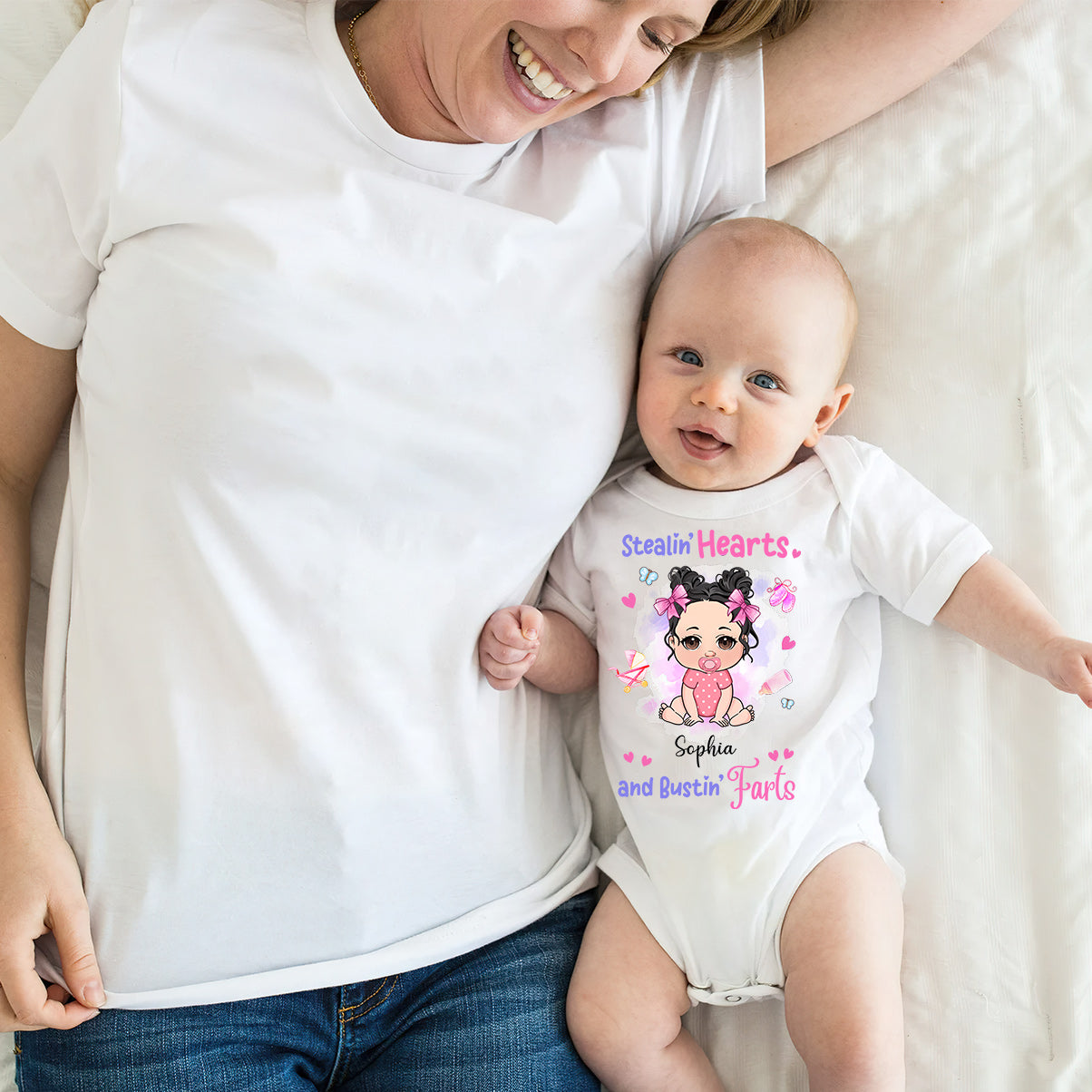 Stealing Hearts - Personalisierter Neugeborenen-Body