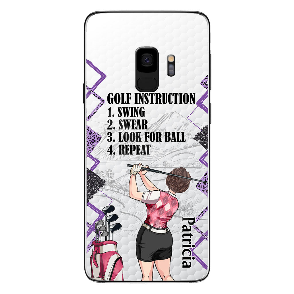 Just A Girl - Golf gift for her, wife, mom, grandma, girlfriend - Personalized Phone Case