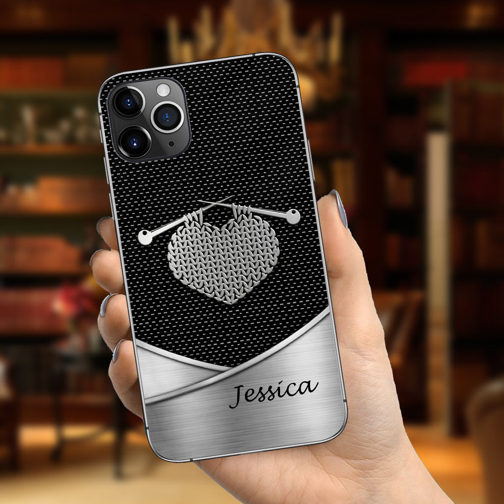 Love Knitting - Personalized Knitting Phone Case