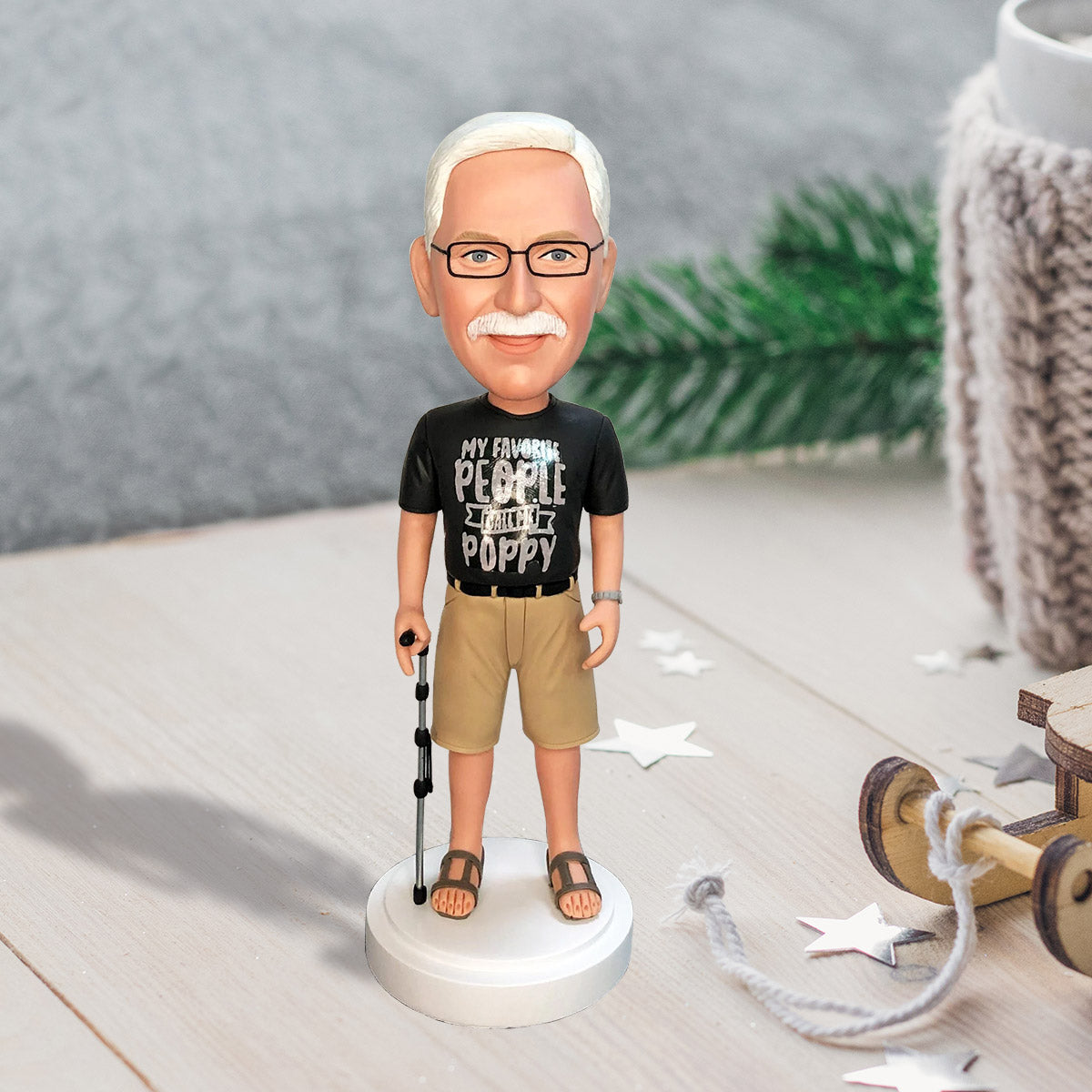 Custom Figure - Personalized Grandpa Bobblehead