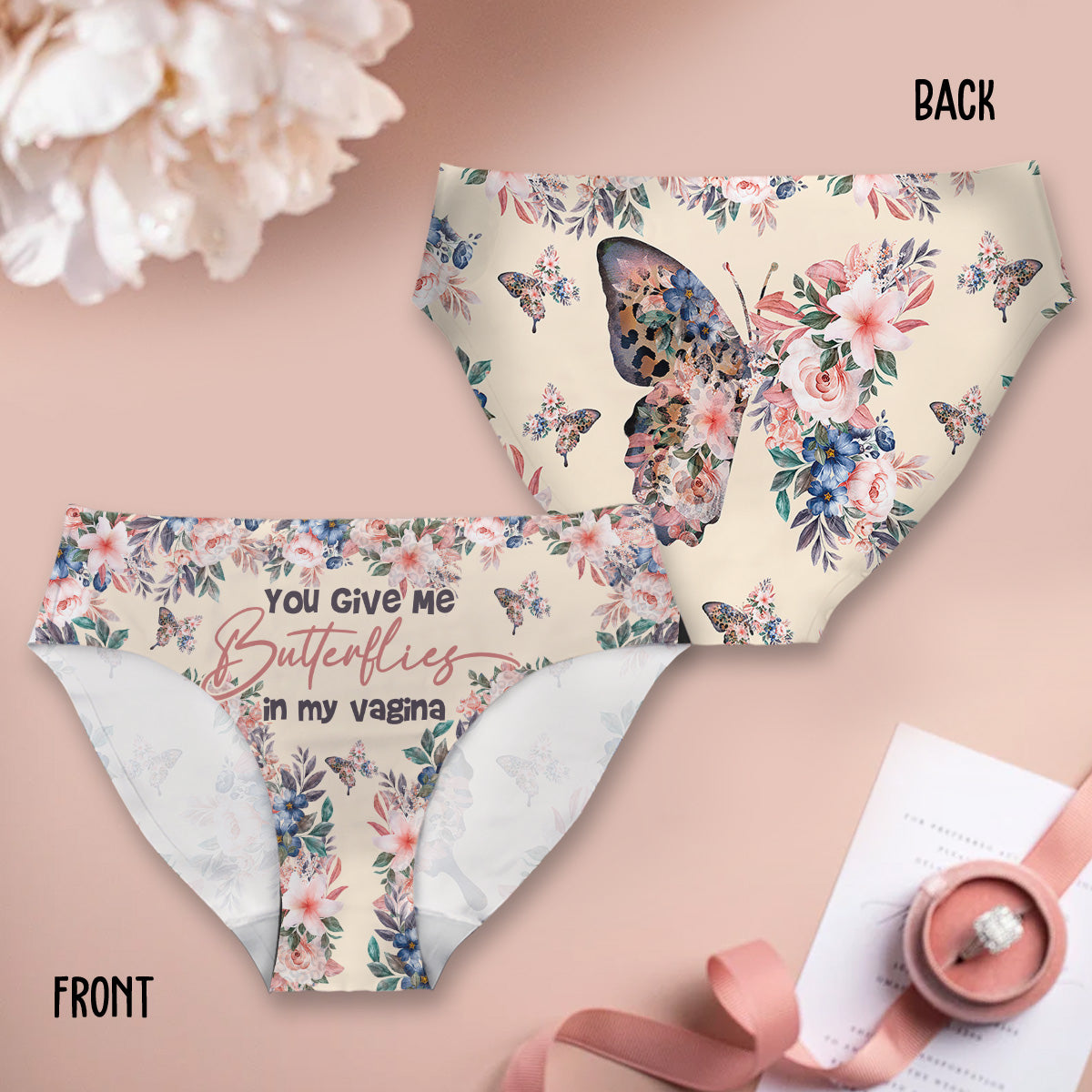 Du gibst mir Schmetterlinge in meiner Vagina - Slips für Paare