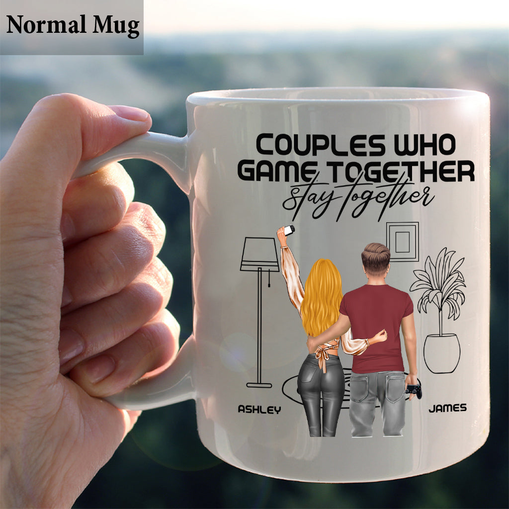 Couples Who Game Together Stay Together - Personalized Video Game Mug