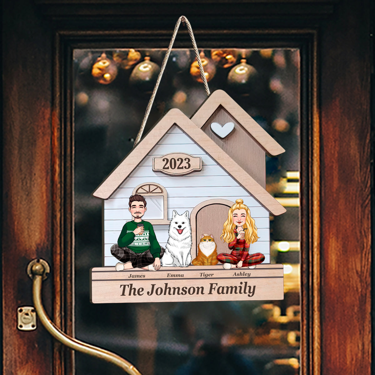 Das sind wir – personalisiertes Holzschild für Ehemann und Ehefrau