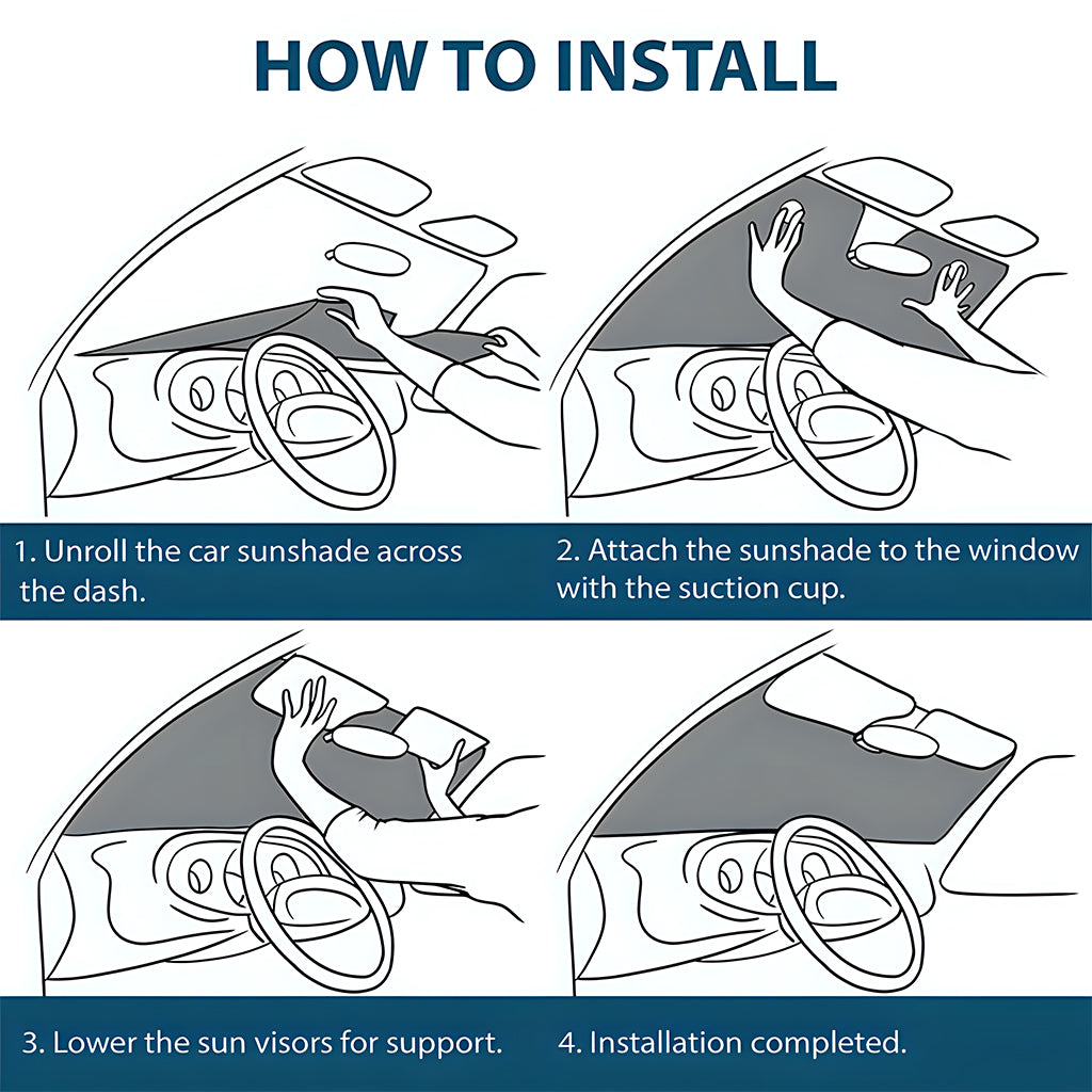 Anschnallen, Butterblume – Personalisierte Auto-Sonnenblende mit Hexenmotiv