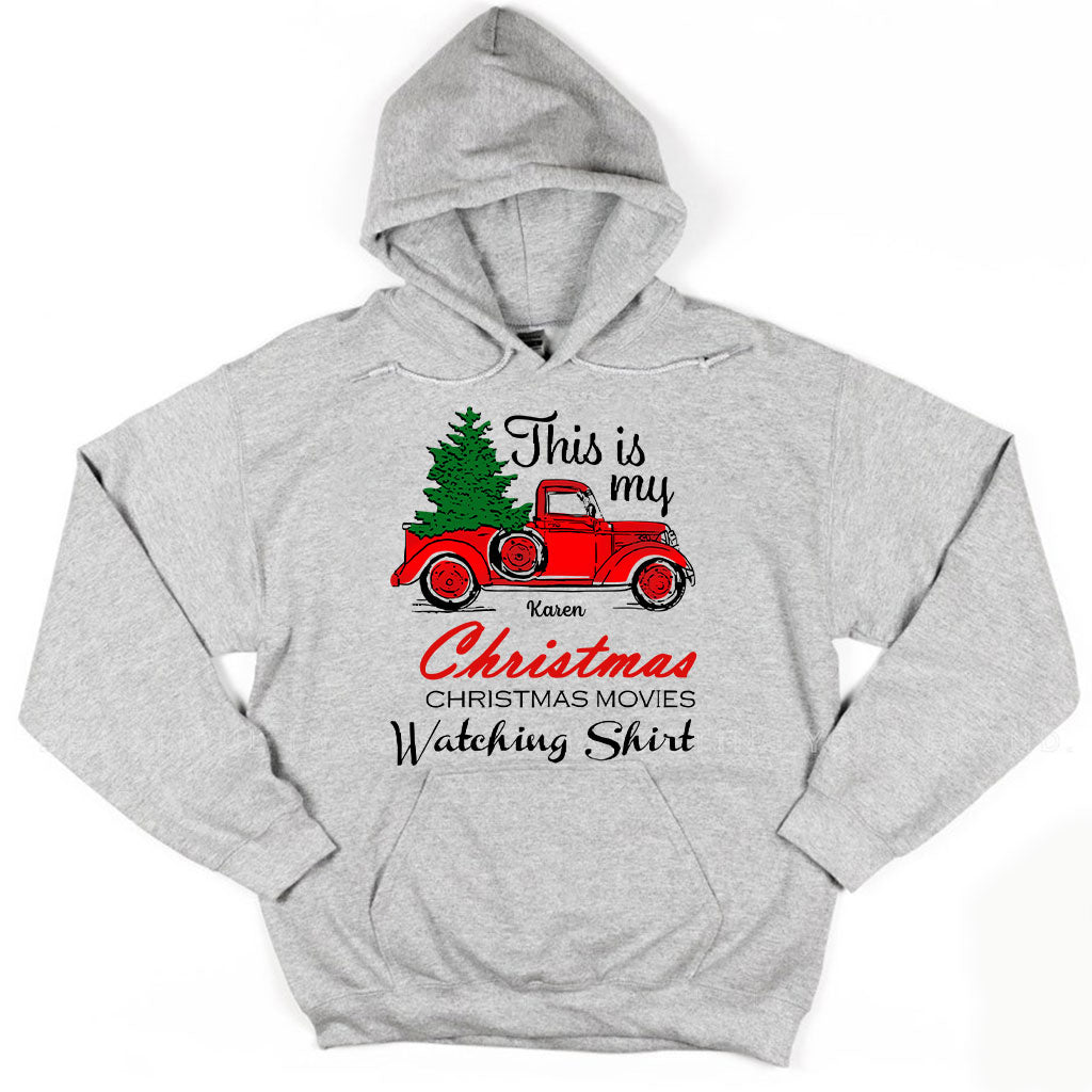 Das ist mein Weihnachtsfilm-Shirt – personalisiertes Weihnachts-T-Shirt und Hoodie