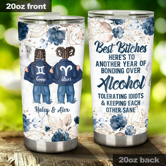 Sternzeichen-Denim-Bestie – Horoskop-Geschenk für die Freundin – Personalisierter Becher