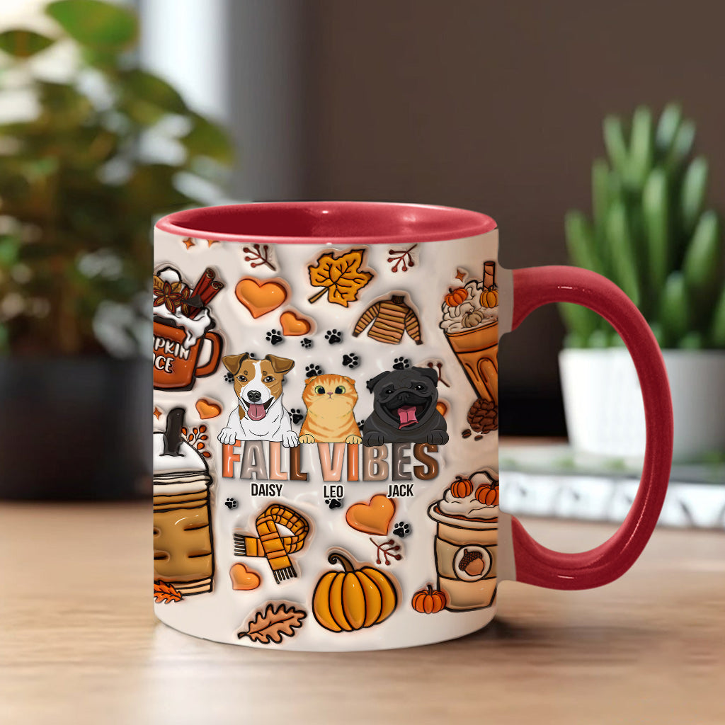 Herbststimmung – Geschenk für Hundeliebhaber – Personalisierte Tasse