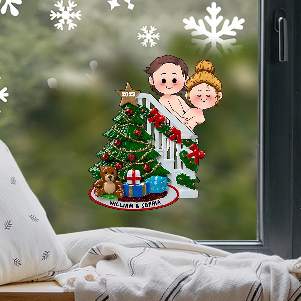 Treppenhaus-Aufkleber „Unartiges Pärchen“ – personalisierter Aufkleber, gestanzt