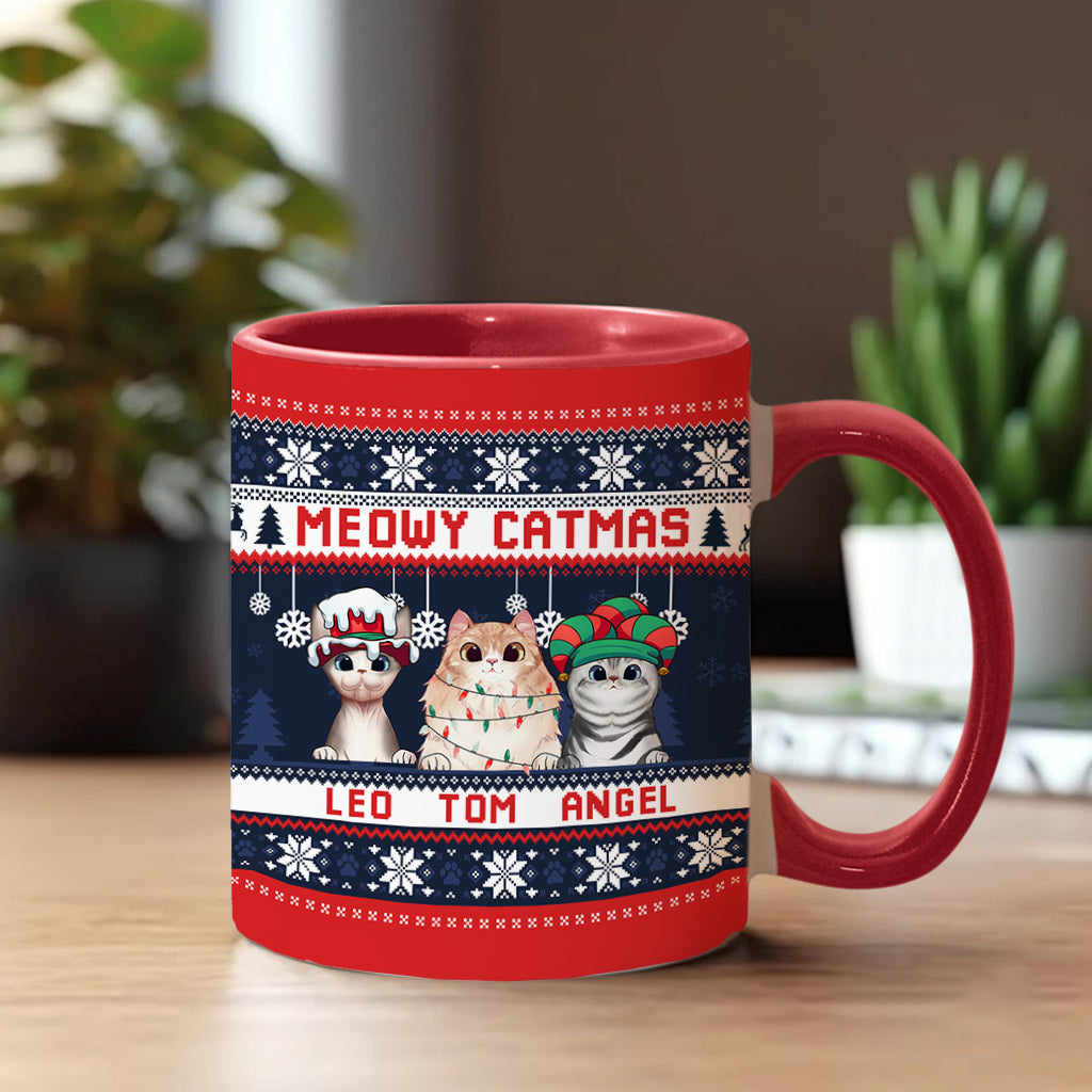 Cat Mom - Personalized Cat Accent Mug